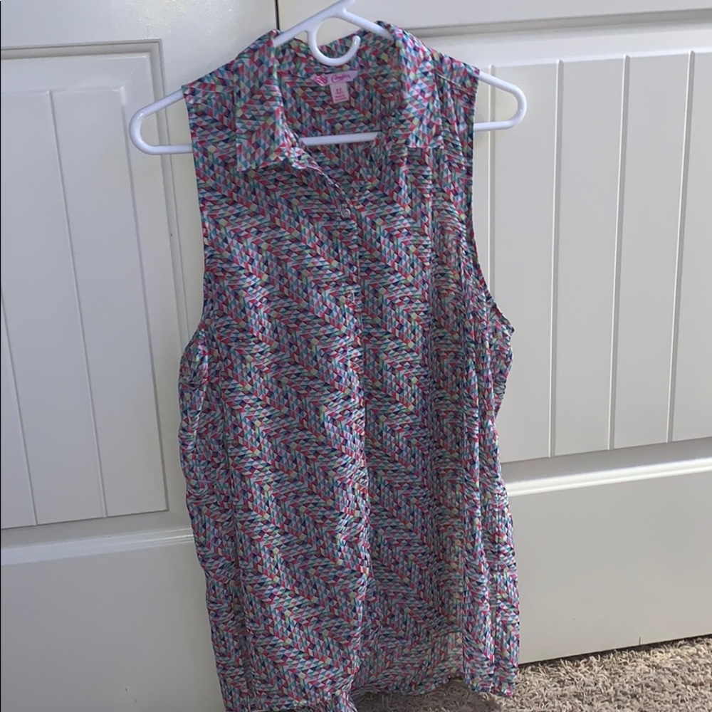 Button up patterned shirt